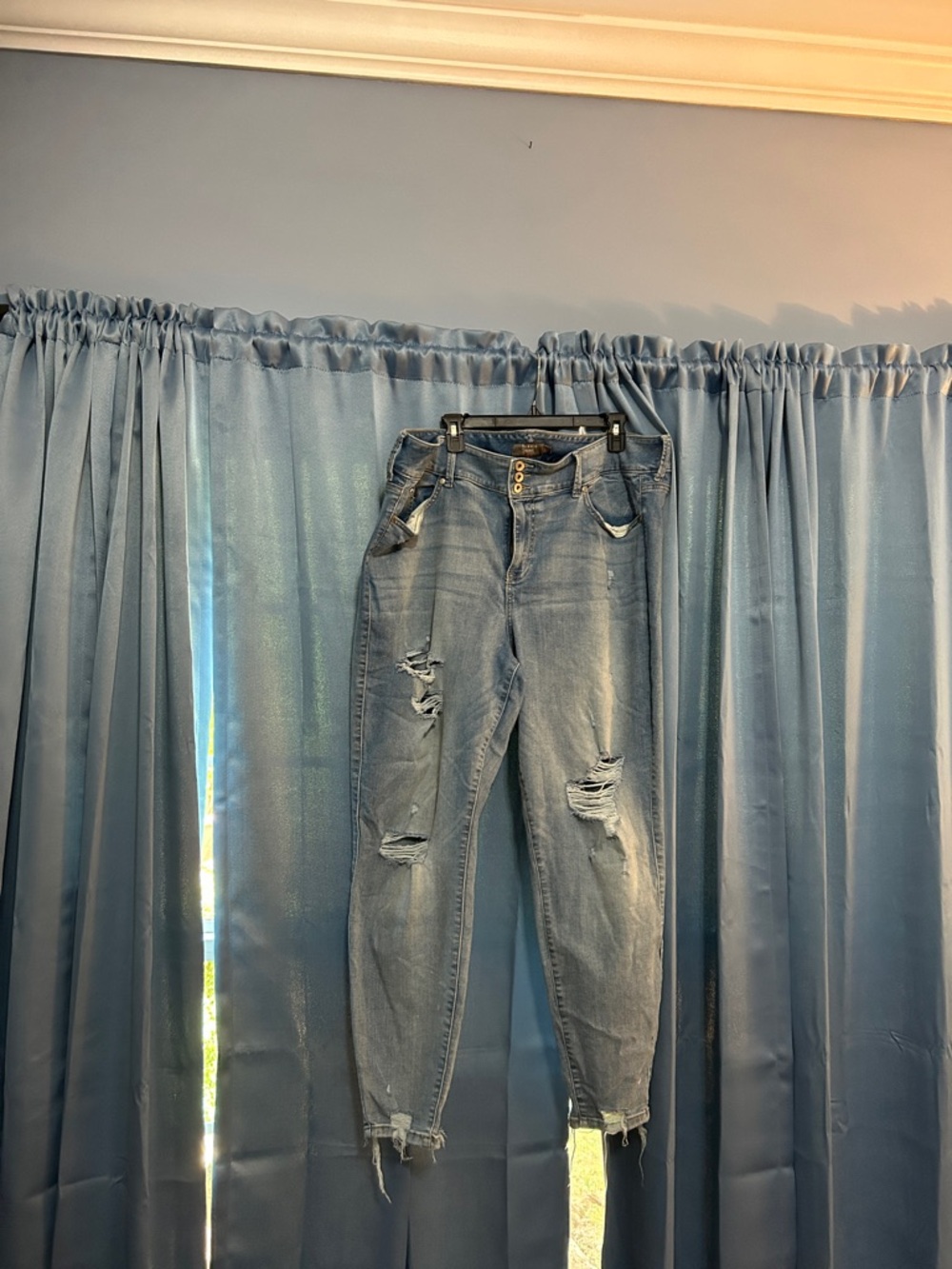 torrid Light Blue Distressed Boyfriend Jeans